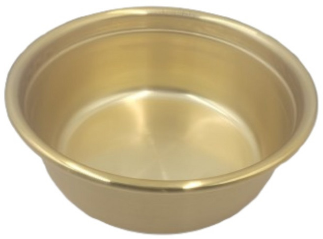 [셰프앤쿡]국산 양은 황양푼 노란 양푼이, 단품, 1개