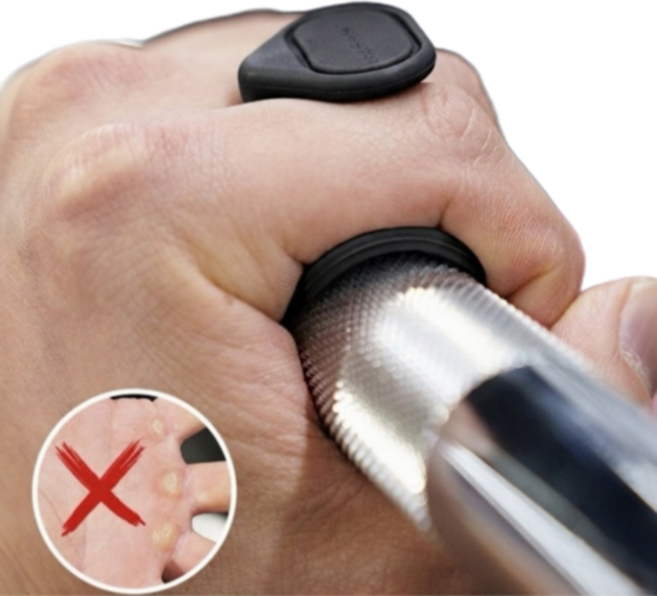 실리콘 헬스 스트랩 그립, 1세트, 블랙