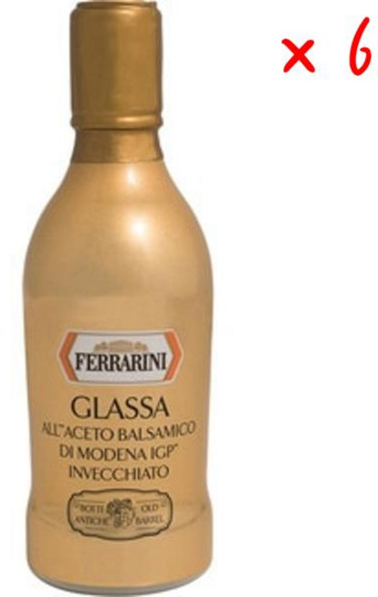 페라리니 글라사 에이지드 발사믹 비네거 오브 모데나, 6개, 250ml