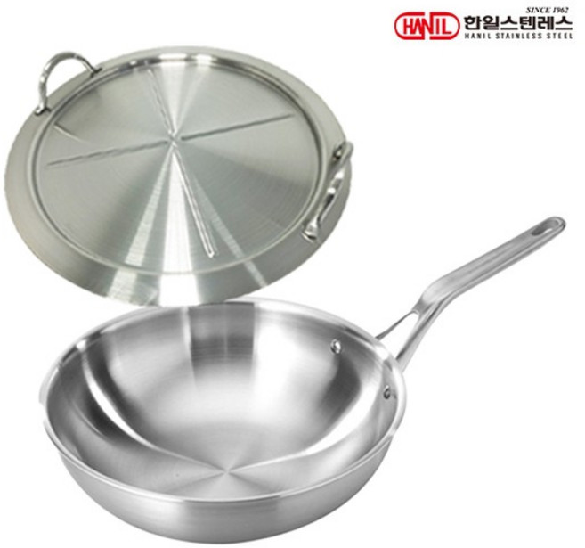 한일 바이올렌 통5중 인덕션 궁중팬 28CM+스텐커버, 1개