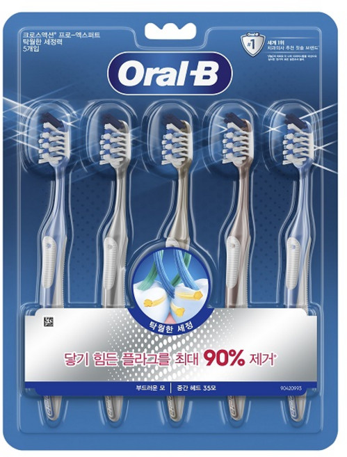 피앤지 오랄비 크로스액션 35모, 5개입, 1개