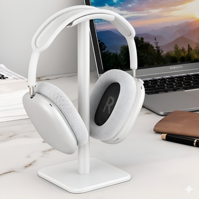 심플딤플 헤드셋 헤드폰 걸이 거치대 스탠드, 1개, 화이트