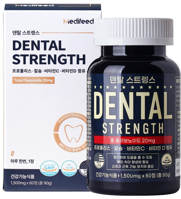 메디피드 덴탈스트렝스, 60정, 1개