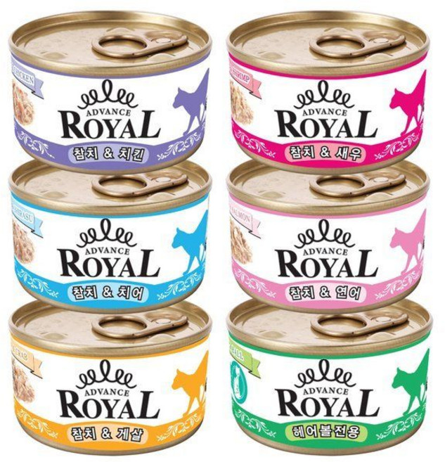 로얄 어드밴스 캔 콤보 고양이 캔 간식 통조림, 어드밴스 콤보, 85g, 1개
