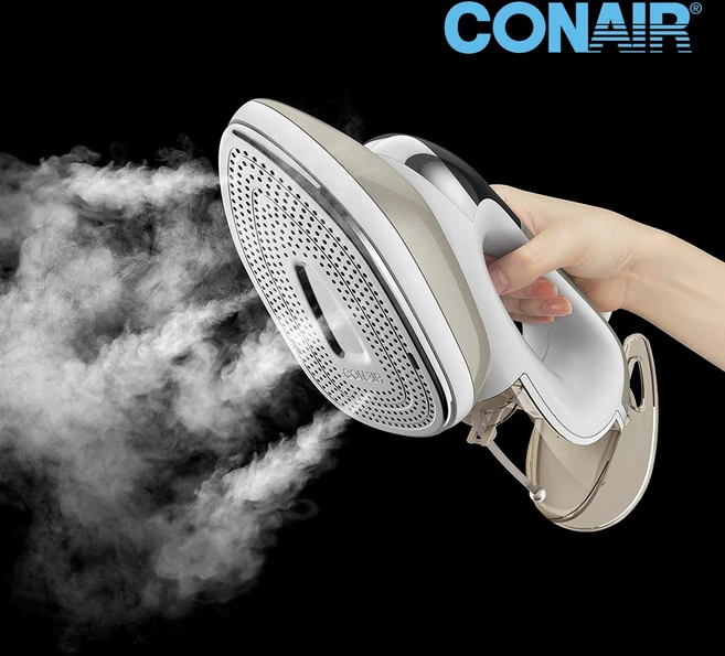 콘에어 터보 스팀 열판 415개 LED스마트센서 2in1 듀얼 다리미 GSI308K, 화이트 - 쿠팡