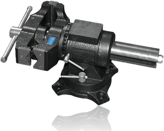 화남산업 다기능 회전 바이스 5인치 탁상 고정 클램프, 1개