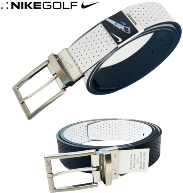 국내매장판 나이키 나이키골프 벨트 블랙 남자 화이트 리버시블 NIKE 남성벨트 골프벨트 허리띠 라운딩 가죽