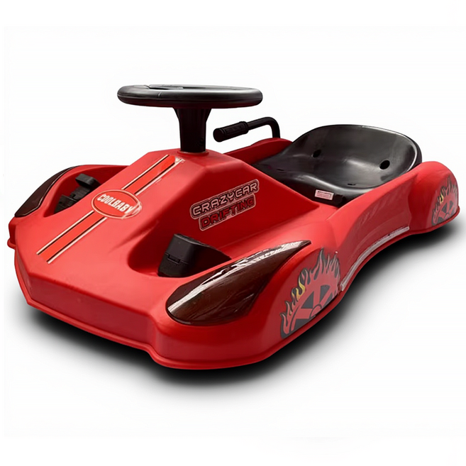 아브릭스 고카드 드리프트 전동 어린이용 성인용 모두 사용가능 레이싱, 블랙, 1개