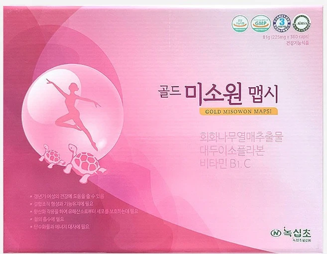 녹십초알로에 골드 미소원 맵시 225mgX360 caps, 1개, 360정 - 쿠팡