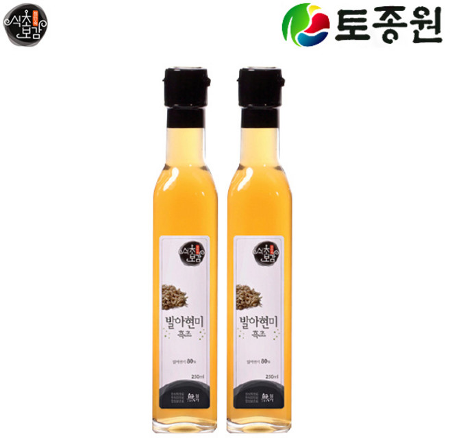 식초보감 발아현미흑초세트 250ml 2개 발효명장