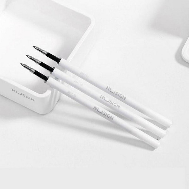 DELI 델리 누사인 볼펜 리필심 0.5mm(흑색) 3입 NS555, 상세 설명 참조