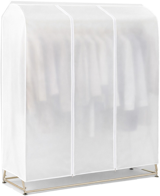 아띠꼴로 행거 옷커버 패브릭 가리개 덮개 행거커버 커튼 가림막, 1개, 반투명, 100, 1개입