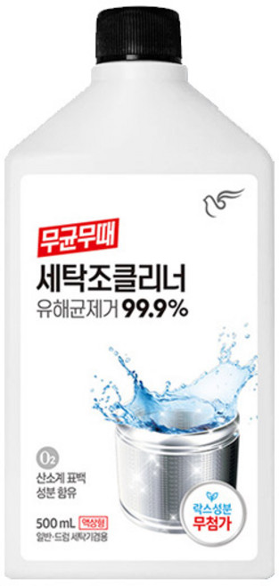무균무때 세탁조클리너, 12개, 500ml