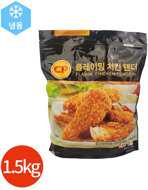 CP 플레이밍 치킨 텐더, 1.5kg, 1개