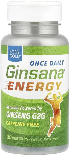 바디골드 긴사나 에너지 Ginsana Energy 베지캡슐 30정, 1개 - 쿠팡