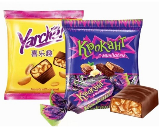 러시아 초콜릿 땅콩 웨이퍼 비스킷 아몬드 초코바 샌드 견과류 크림, 2종 조합1