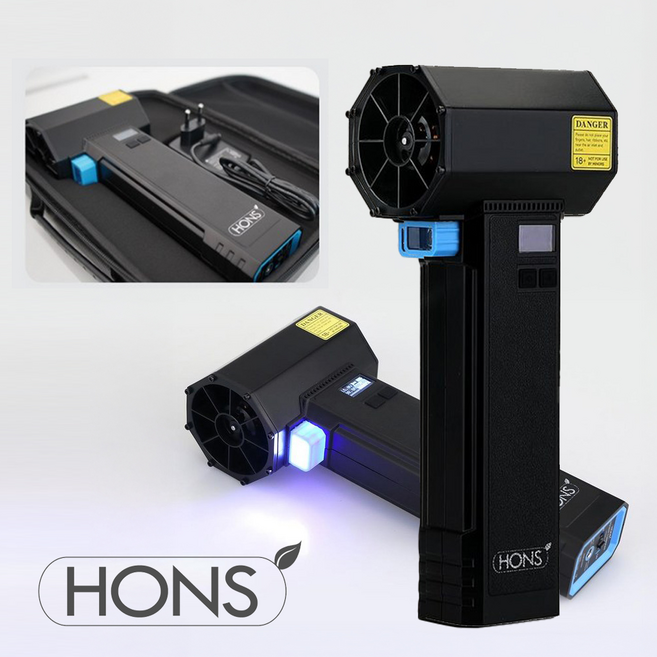 혼스 초강력 무선 에어건 터보 송풍기 휴대용 에어건 초강력 세차 에어건 에어블로워 최대풍압 1.6kg 보관가방포함, TF-64