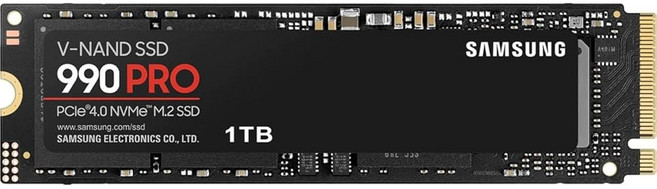삼성 990 프로 히트싱크 SSD 4TB NVMe M.2 속도 최대 7450MB/s 플레이스테이션 5 PS5 SSD 콘솔 확장용 MZV9P4T0CW, 990 PRO, 1TB, 1개