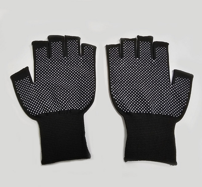 다용도 여름 작업용 2컷 3컷 5컷 반장갑 낚시 등산 운전 미끄럼방지 장갑, 10세트, 블랙 5컷장갑