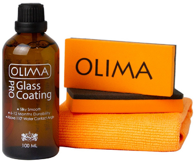 OLIMA PRO 玻璃鍍膜 超強潑水 視野清晰 防止污垢 用量極省, 1個, 100ml