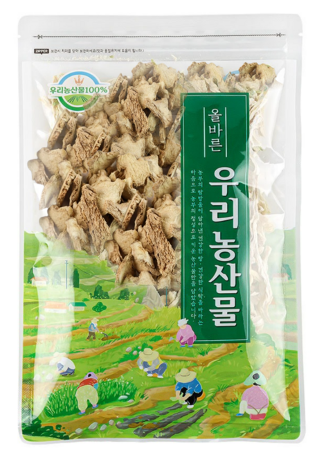 위아파머스 국산 특상품 건생강 세척 생강차, 1개, 150g