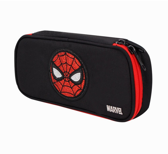마블 반짝반짝 초등 학생 파우치 펜슬케이스 필통 준비물 입학 선물 캐릭터 굿즈, 스파이더맨
