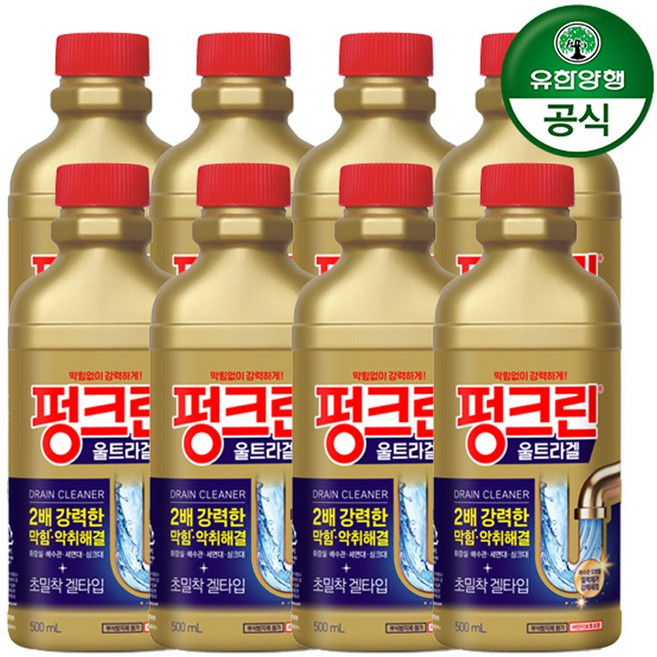 유한락스 펑크린 울트라겔, 500ml, 8개