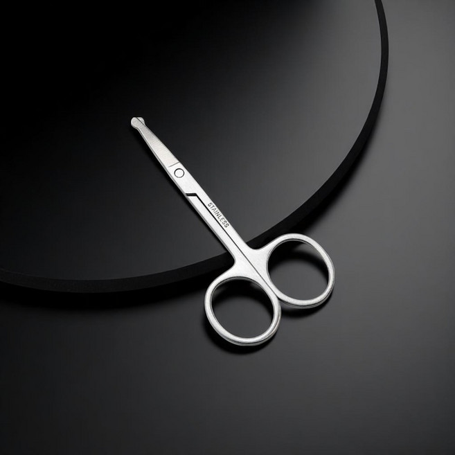 미용 가위 눈썹 정리 코털 제거 둥근 끝 관리, 1개, 끝이 둥근 타입