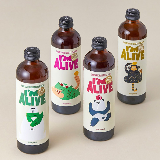 아임얼라이브 유기농 콤부차 석류 315ml, 1개입, 12개