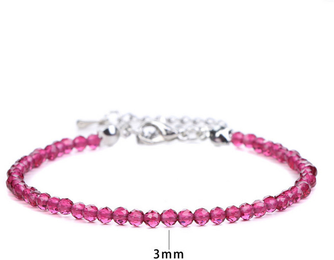 루미모아 천연석 써지컬스틸 3mm 팔찌 6종