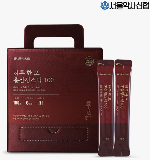 서울약사신협 하루 한 포 홍삼정스틱 100포, 100회분, 1개