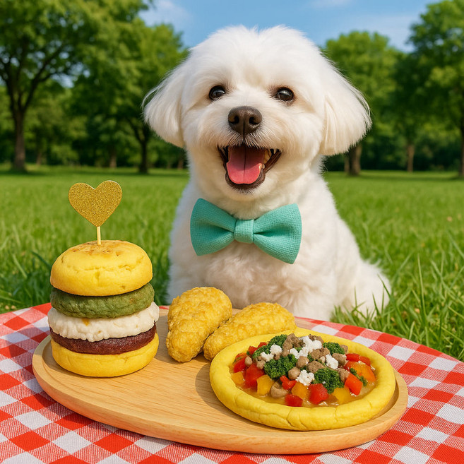 도기머기 강아지 파티세트 강아지생일파티 피크닉간식 강아지버거 댕버거 강아지치킨 댕치킨 강아지피자 댕피자