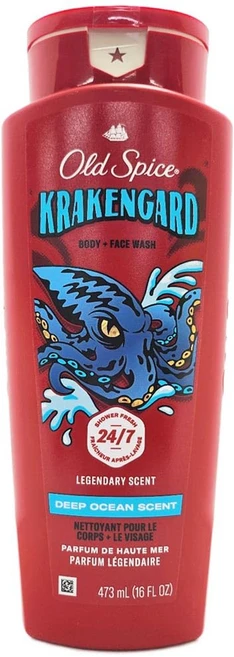 OLD SPICE 올드 스파이스 BODY WASH KRAKENGARD 16oz / 473ml 바디 워시 바디 소프 맨즈 향기 클라켄가드 OSS 일본어 표기 라벨 부착 - 쿠팡