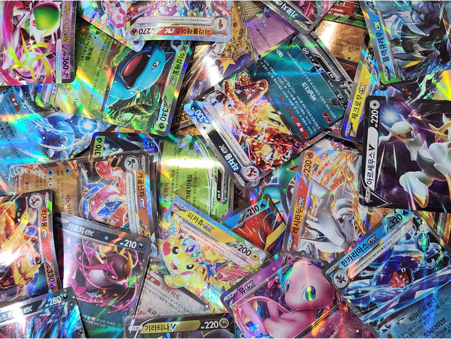 리니월드 포켓몬카드 더블레어 rr등급 빤짝이 홀로그램 무중복 카드 10장 세트, 정품, 1세트