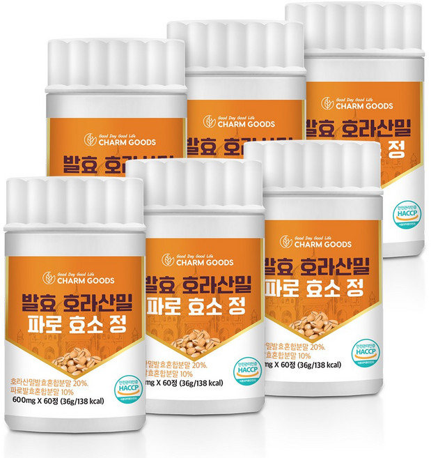 호라산밀 파로 효소 정 HACCP 인증, 6개