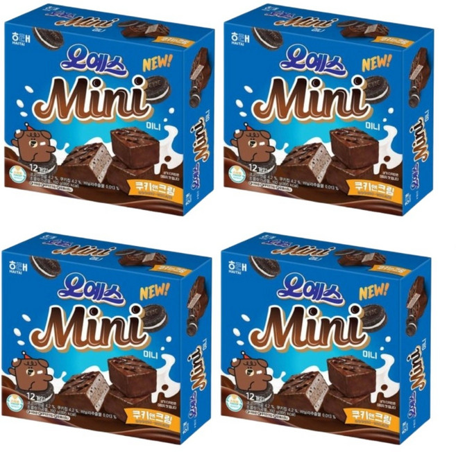 해태 오예스 미니 쿠키앤크림 192g, 4개
