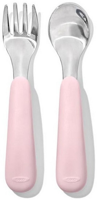 옥소토트 유아용 포크 앤 스푼 세트, 블로썸, 1개
