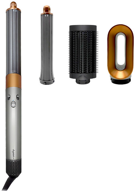다이슨 에어랩 오리진 멀티 니켈 코퍼 스타일러 앤 드라이어 112875-01 1300W + 에어랩 롱 배럴 971888-07 세트, 112875-01(드라이어), 971888-07(에어랩)