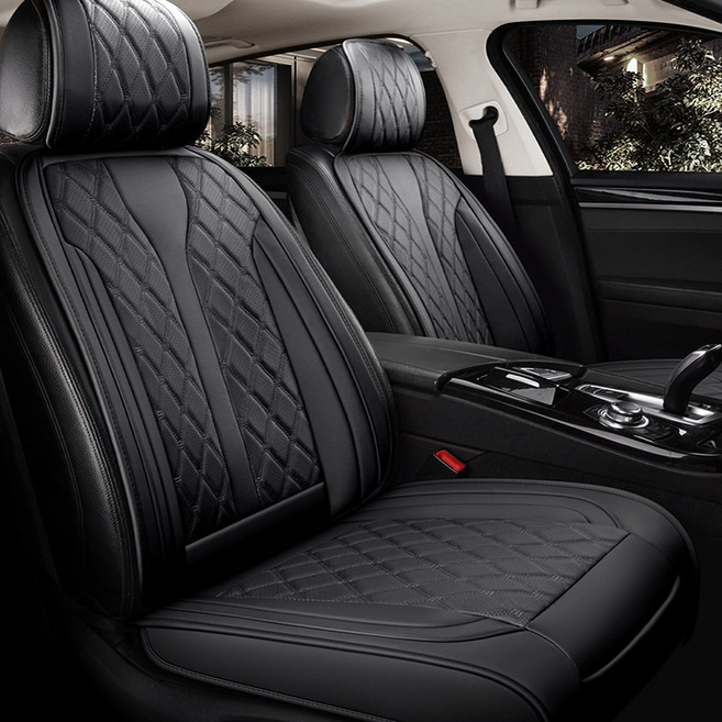 사계절 삼성차 시트커버 리무진 운전석 조수석 SM3 SM5 SM6 SM7 QM3 QM5 QM6 클리오 에스엠 큐엠 노바 임프레션 네오, 1개, 리치블랙(방석+등커버)
