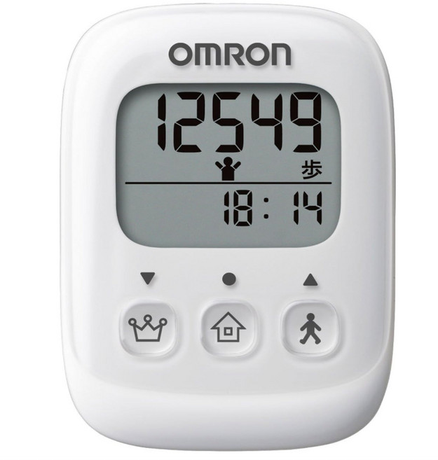 OMRON 歐姆龍 HJ325 健走計步器 精準計步 健康管理, 1個, 白色