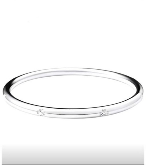 여자 순은999 네잎클로버 엑세서리 뱅글팔찌