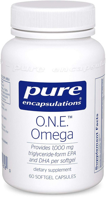 Pure Encapsulations O.N.E. Omega魚油軟膠囊 1000mg, 60顆, 1罐