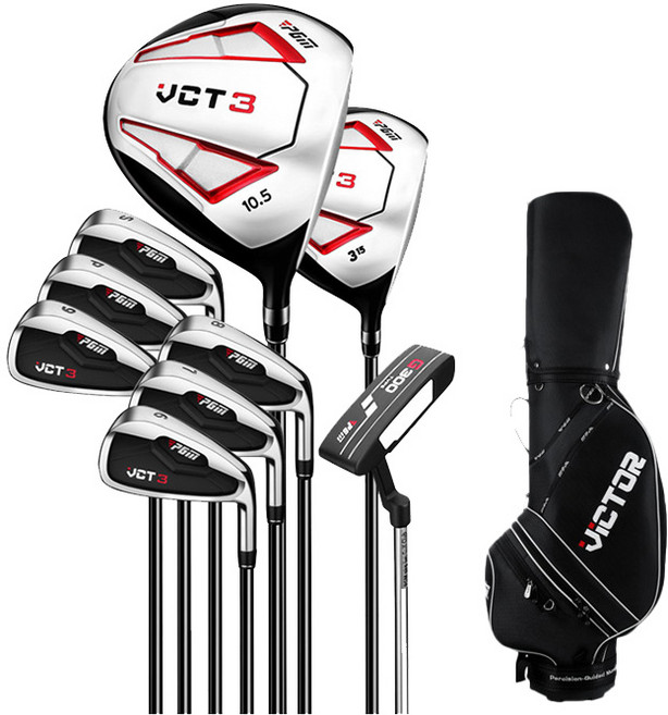 PGM 빅터 남성 여성 골프채 풀세트 스틸 카본 골프클럽 캐디백포함, 남성용 카본 9P