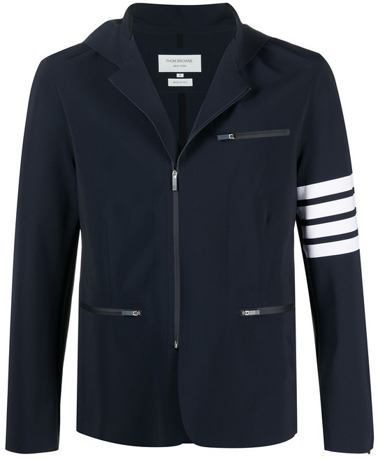 톰 브라운 하프 지퍼 후드 퍼포먼스 재킷