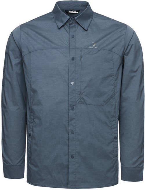 블랙야크 남성 립스탑 긴팔 셔츠 여름 립스탑 우븐 소재 가슴및 사이드 포켓 셔츠 1BYYSMU001