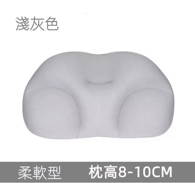 韓國麻藥枕頭第二代 尺寸50x30x8-10CM 可機洗, 淺灰, 1個