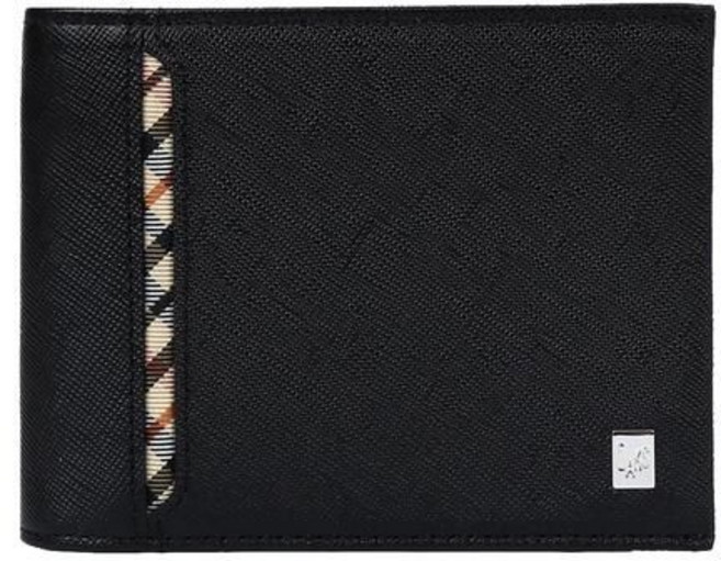 닥스 DAKS 블랙 오션엠보 사선체크라인 반지갑 DBWA2E905BK 385544