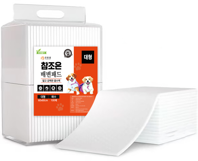 참조은 강아지 프리미엄 배변패드, 1개, 100개입