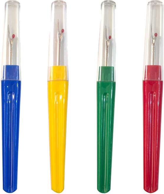 (4개) 플라스틱 칼라 실따개 실뜯개 리퍼 니퍼 실밥따개, 1세트, 색상별1개