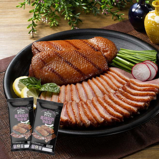 가미 훈제 오리 가슴살, 10개, 200g